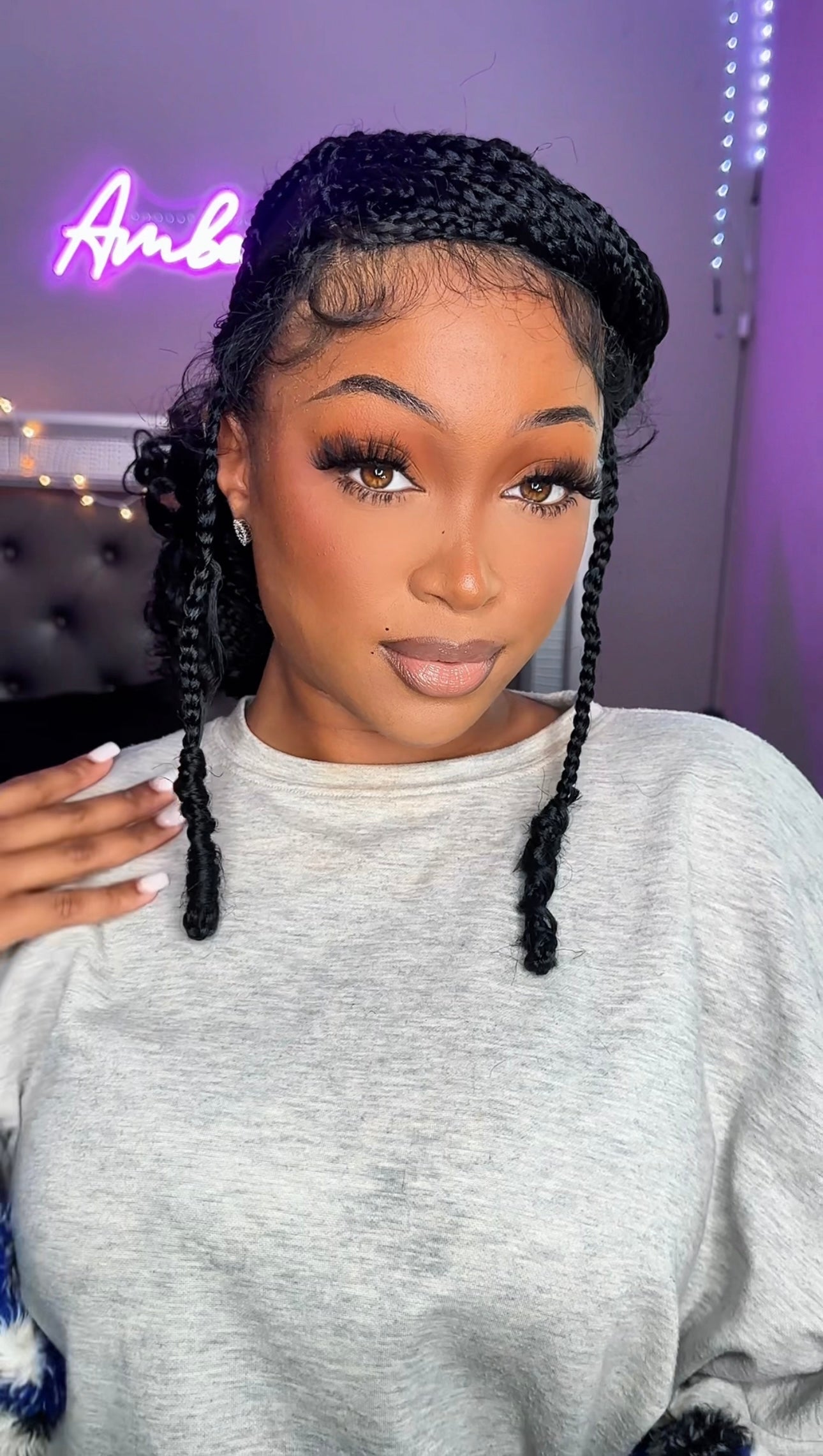 9x6 Lacefront Braided Knotless Boho Box braids