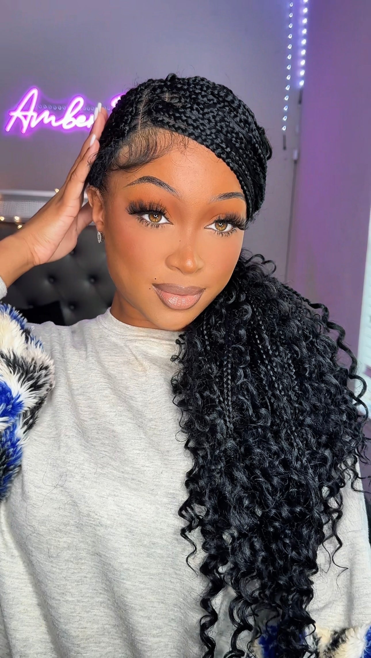 9x6 Lacefront Braided Knotless Boho Box braids
