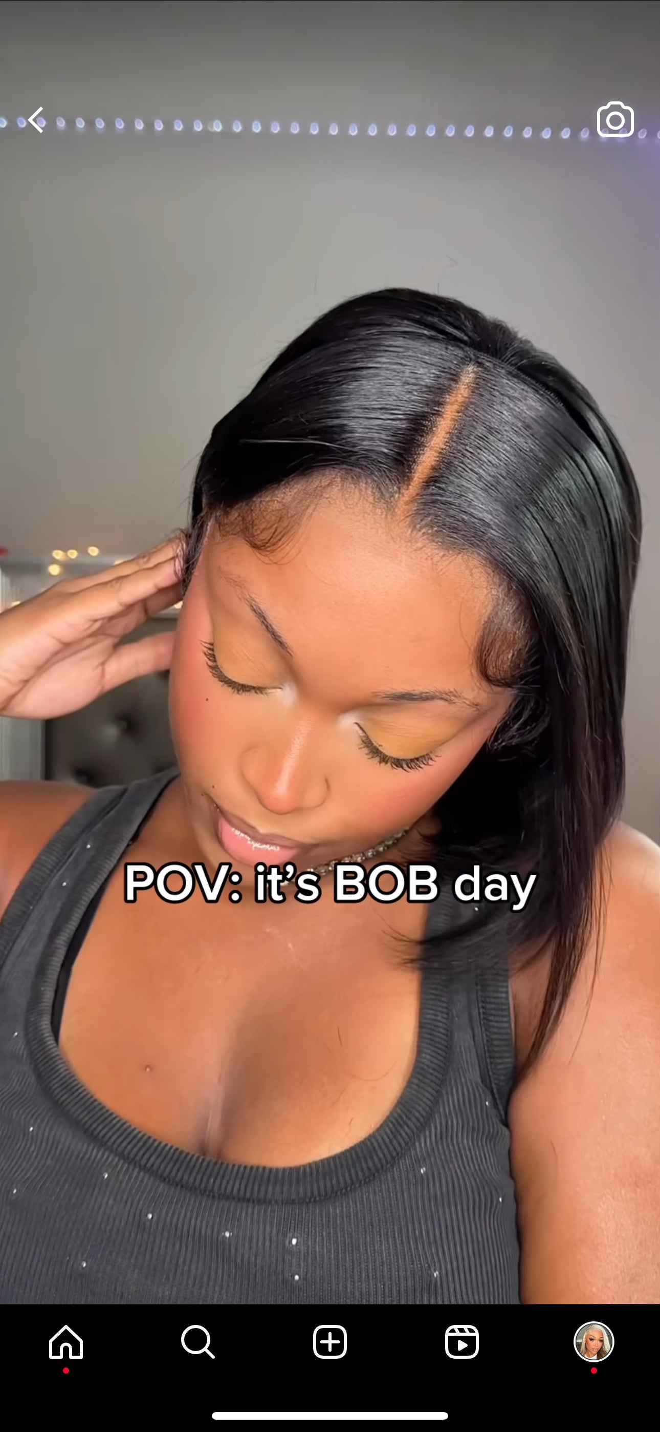 Black Pearl Bob Wig