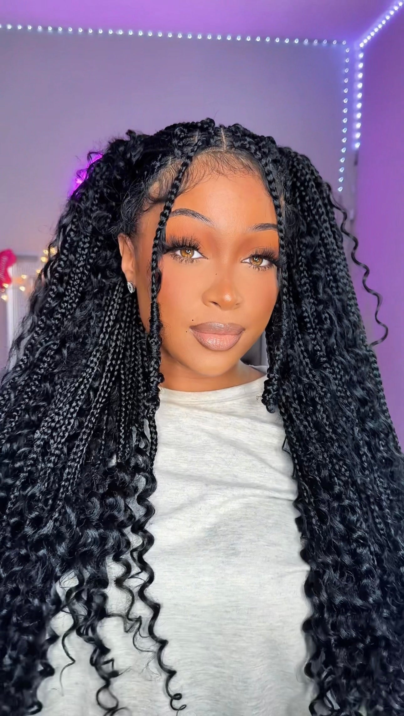 9x6 Lacefront Braided Knotless Boho Box braids
