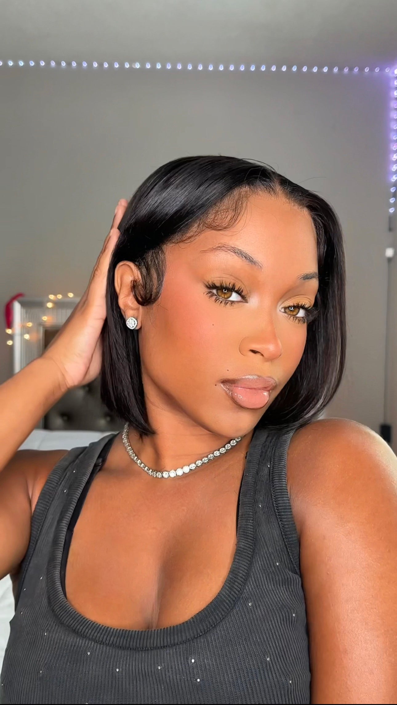 Black Pearl Bob Wig