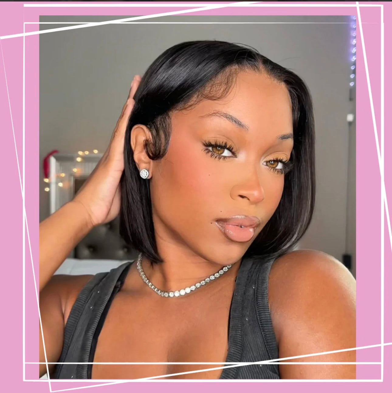 Black Pearl Bob Wig