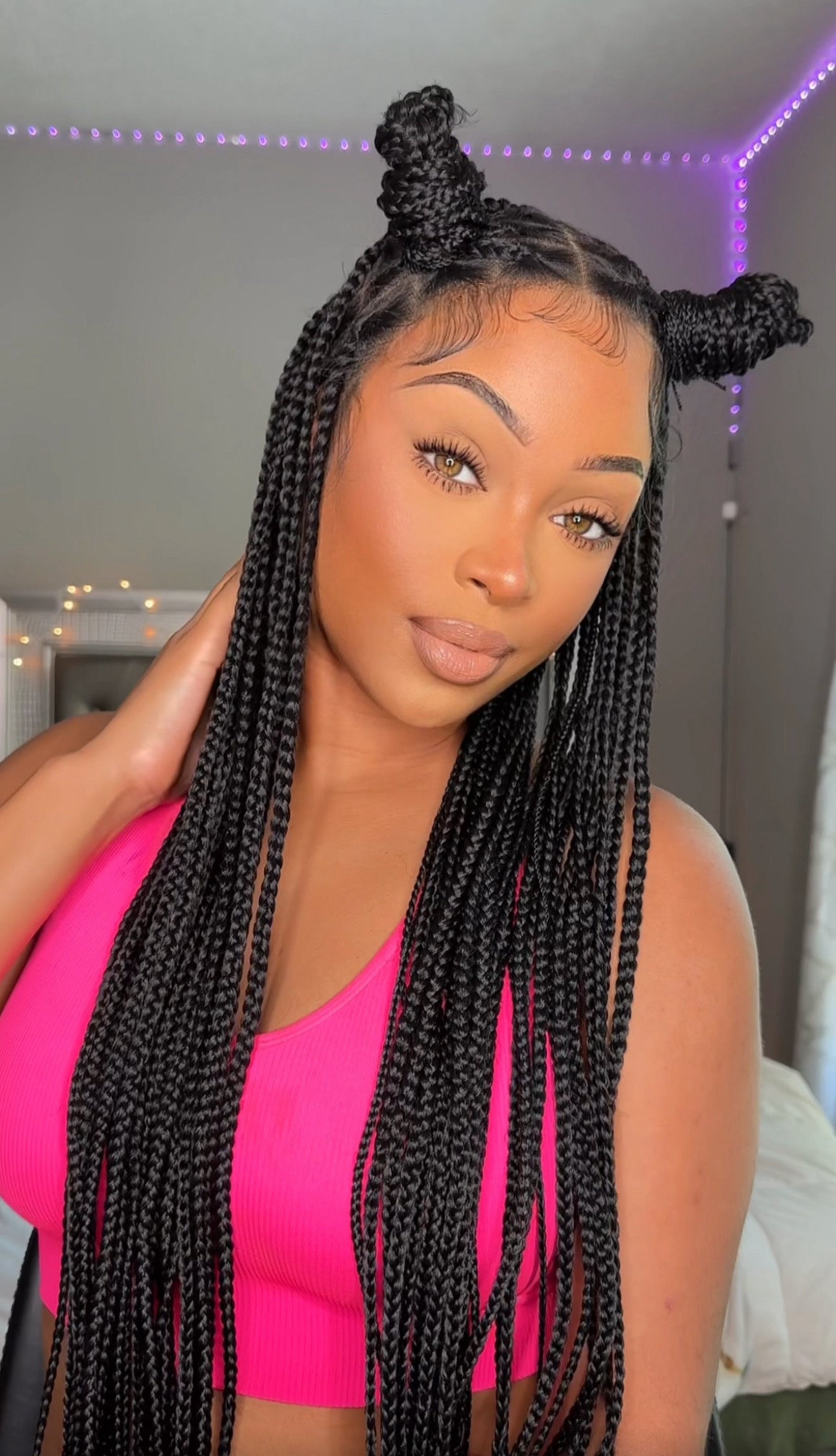 Knotless Braided Wig 36” FULL 360 HD Lace
