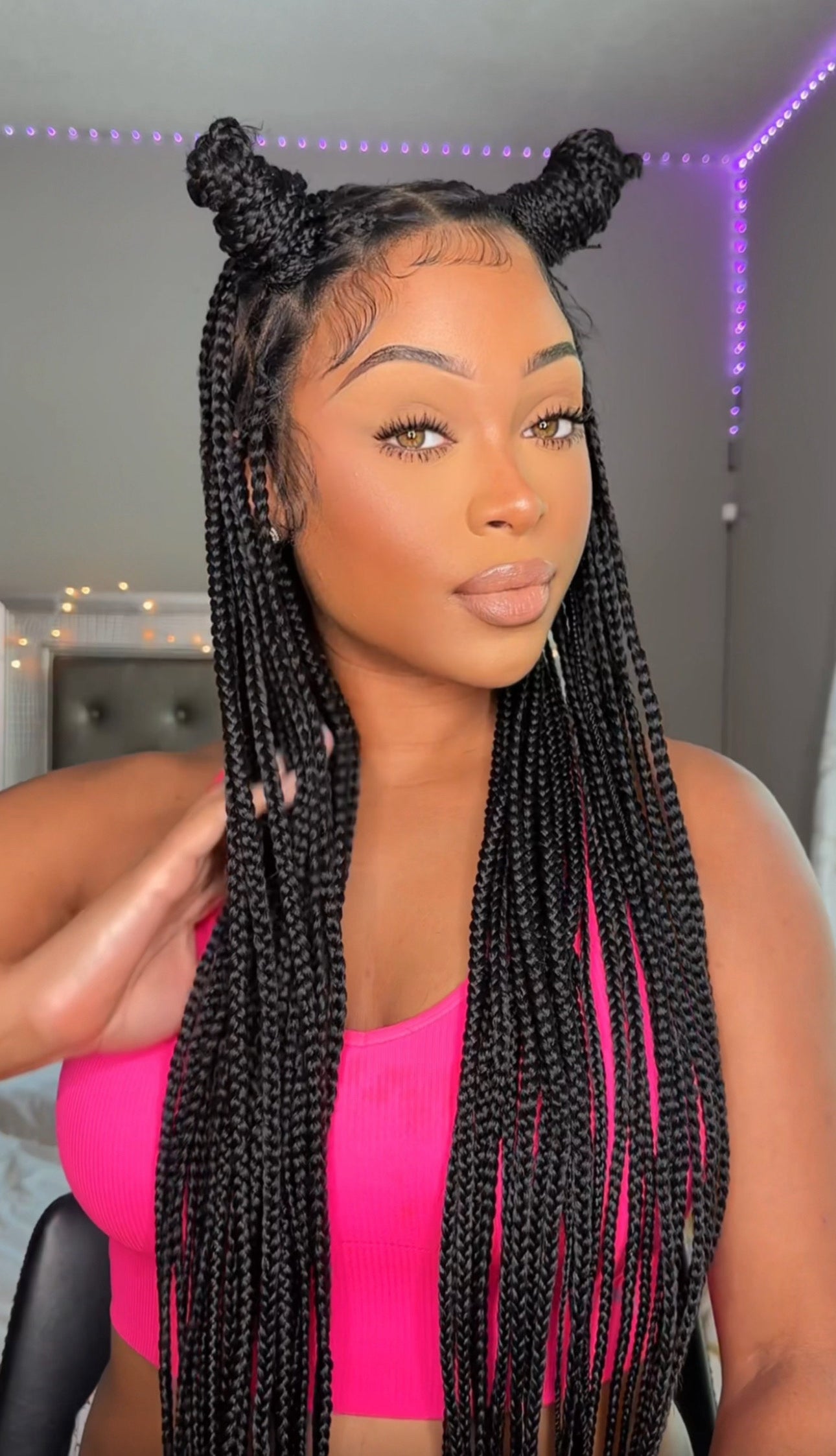 Knotless Braided Wig 36” FULL 360 HD Lace