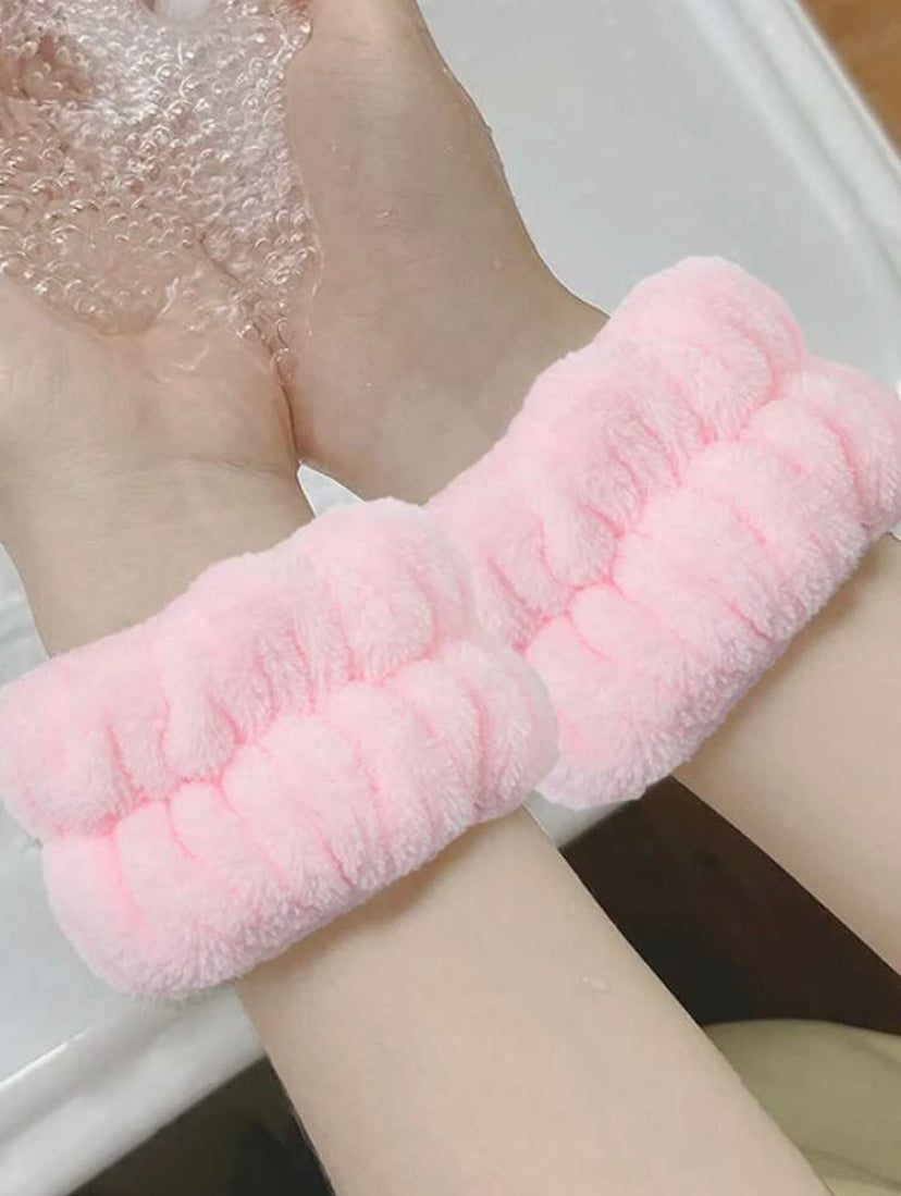 2 Pcs Face Washing Wrist Towel