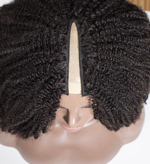 Natural Curly V-Part Wig