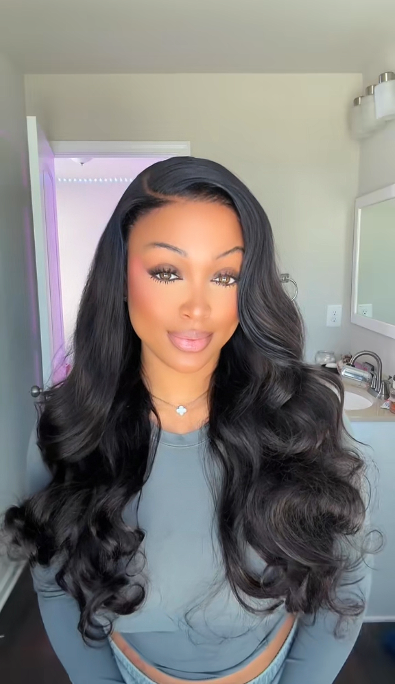 Pre Bleached Glueless Ocean Wave Wig Ready to Go 200% Density HD Lace Body Wave Wig Pre Plucked  Human Hair Beginner Friendly