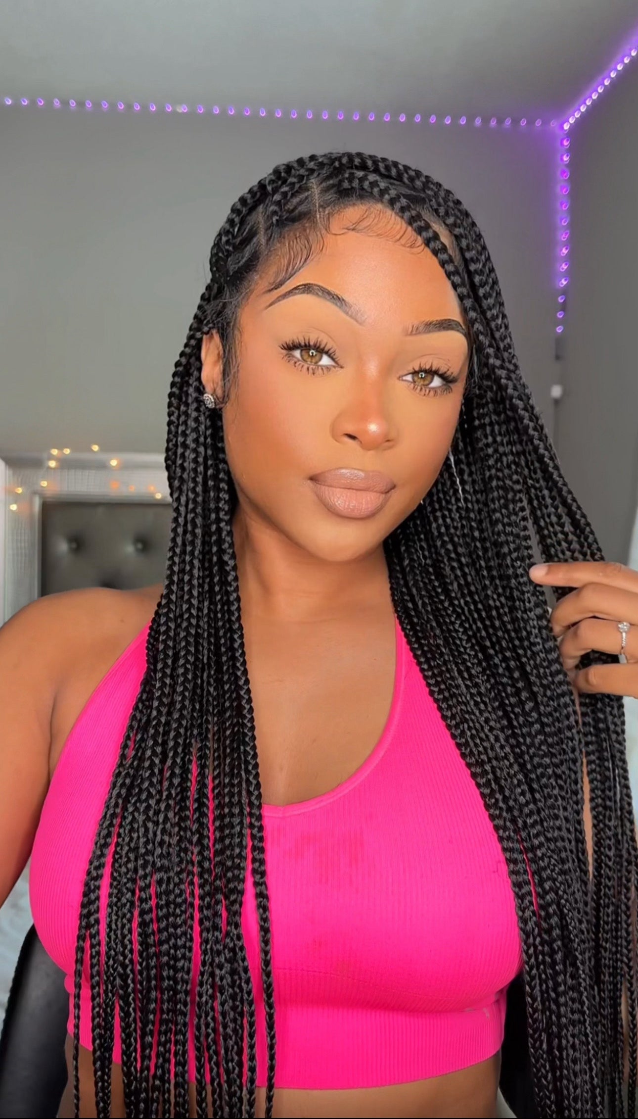 Knotless Braided Wig 36” FULL 360 HD Lace