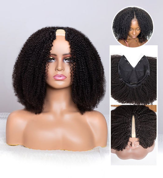 Kinky Curly V-Part Wig