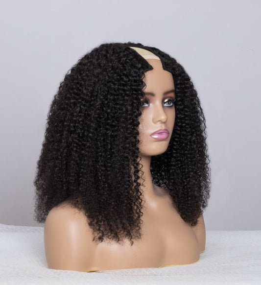 Natural Curly V-Part Wig